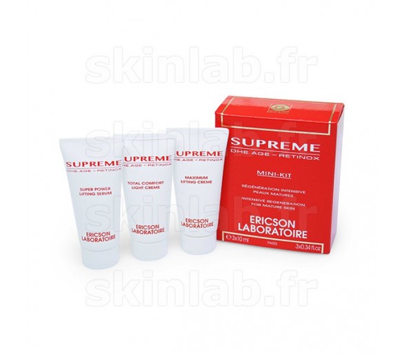 Mini-Kit SUPREME DHE.Age Retinox D710 comprenant D684 Sérum D711 Crème Light D712 Crème Lifting Ericson Laboratoire - 3 Tubes de