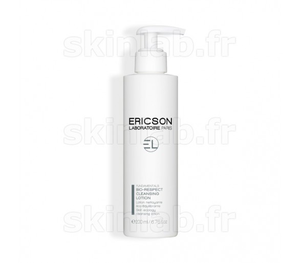 BIO-RESPECT CLEANSING LOTION FUNDAMENTALS E161 Ericson Laboratoire - Lotion nettoyante éco-équilibrante - Flacon 200ml
