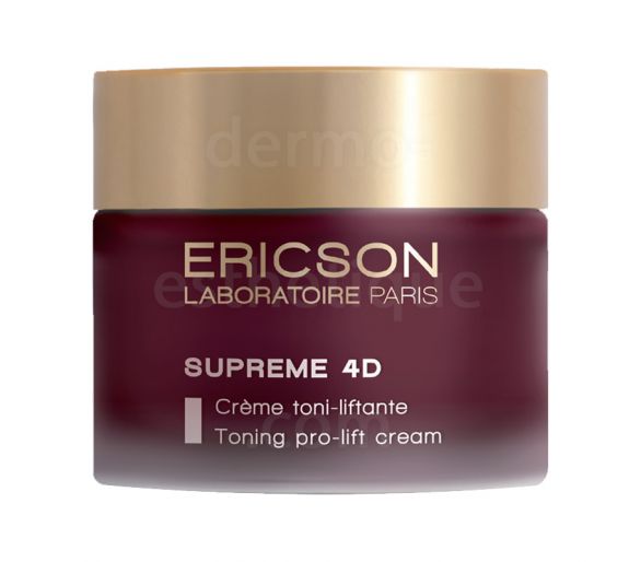 Crème Toni-Liftante E1080 SUPREME 4D Ericson Laboratoire - Effet redynamisant et anti-relâchement immédiat - Pot 50ml