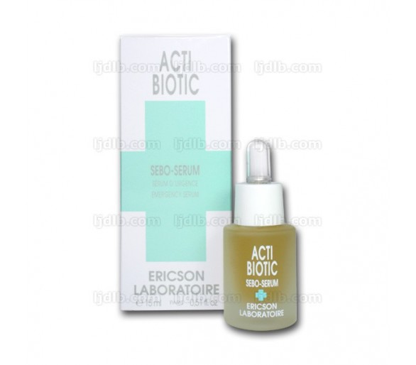 Sérum d'Urgence ACTI-BIOTIC SEBO-SERUM E529 Ericson Laboratoire - Compte goutte 15ml